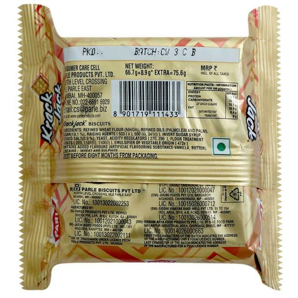 Parle Krack Jack Crackers 66.7 g