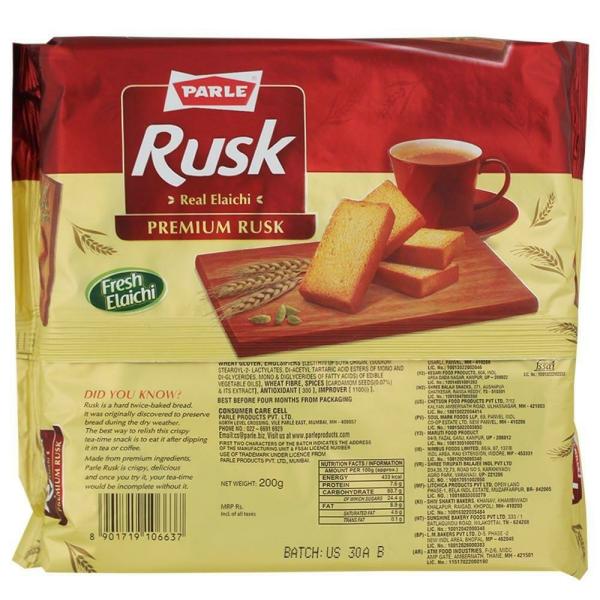 Parle Real Elaichi Premium Rusk 200 g