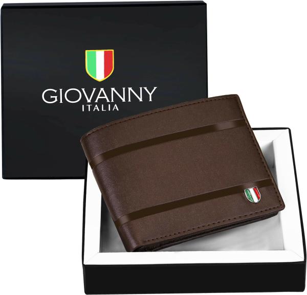 Giovanny Brown Genuine Leather Wallet For Men