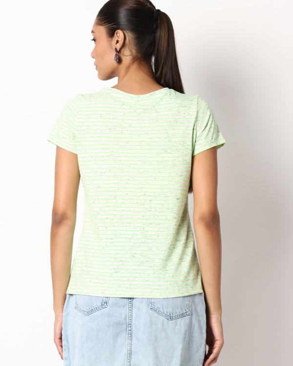 Striped Crew-Neck Cotton T-shirt