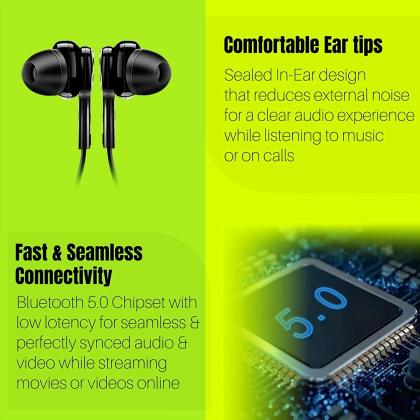 Noymi ET-147 Bluetooth Neckband wireless Earphones